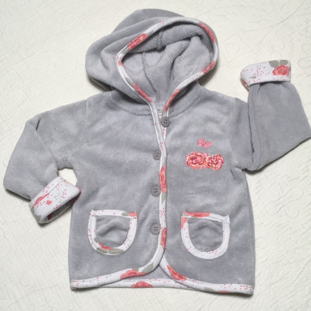 6-9m (5/$20) Plush Fleece Hoodie by Little Beginnings